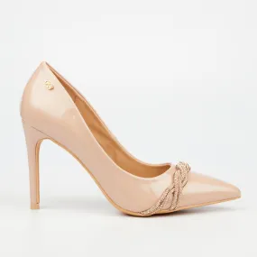 Miss Black Ladies Lola 20 Shoes Nude