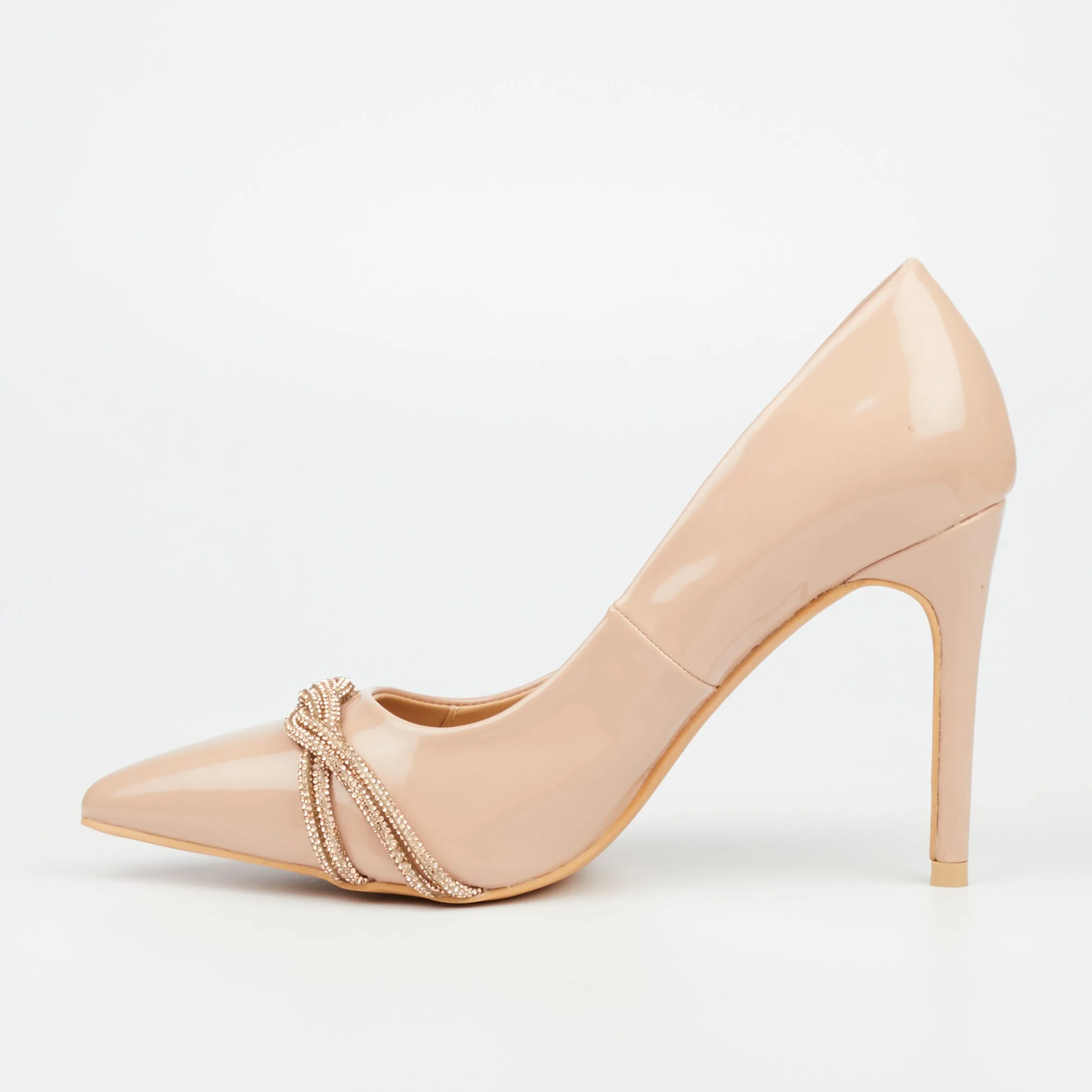 Miss Black Ladies Lola 20 Shoes Nude