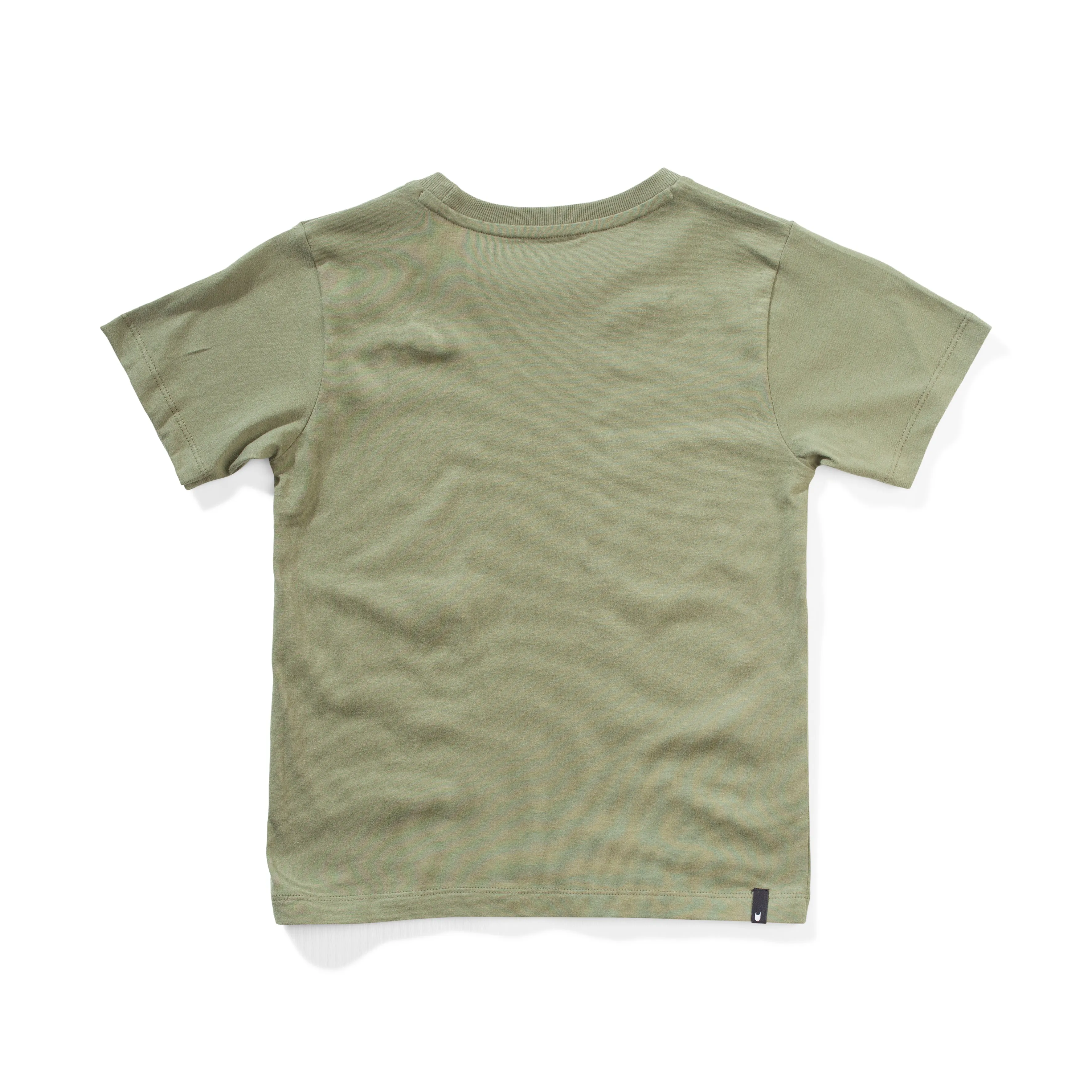 Munster Kids Check Hole SS Tee - Olivine