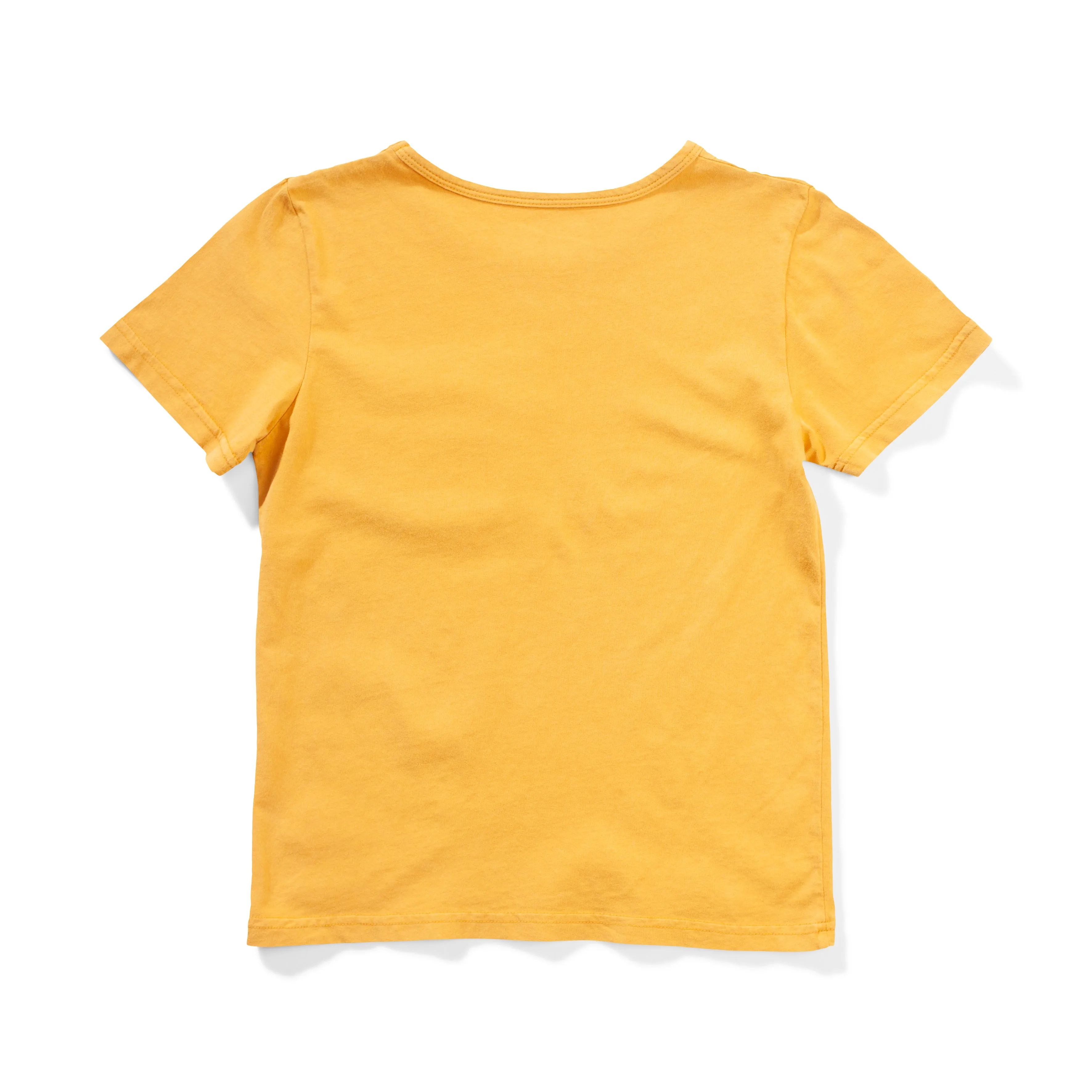 Munster Kids Pkt Check SS Tee - Mineral Mustard