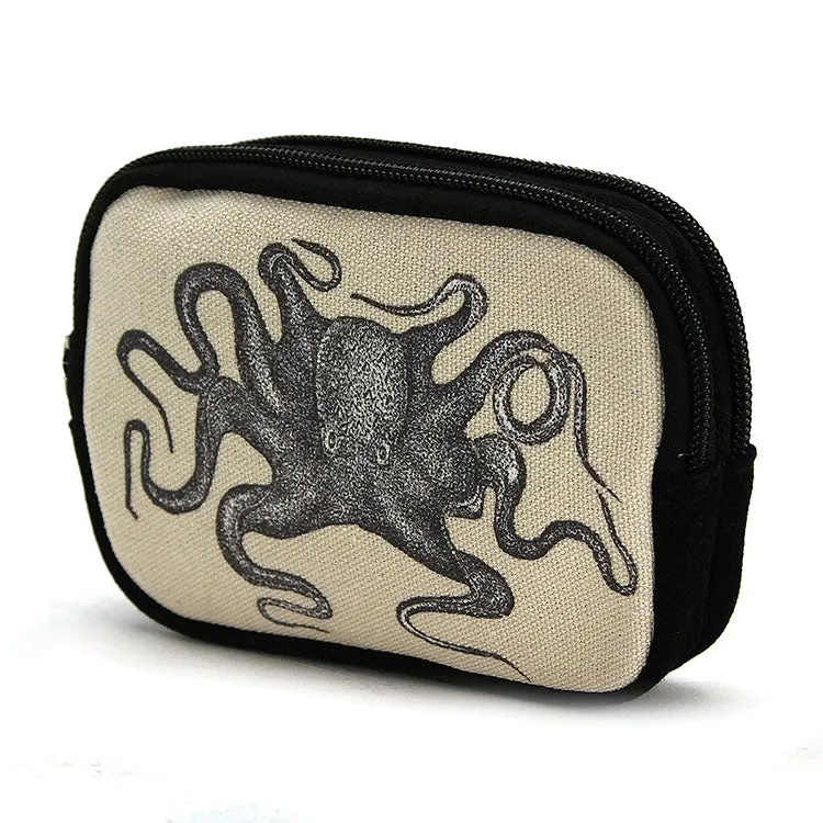 Octopus Canvas Wristlet