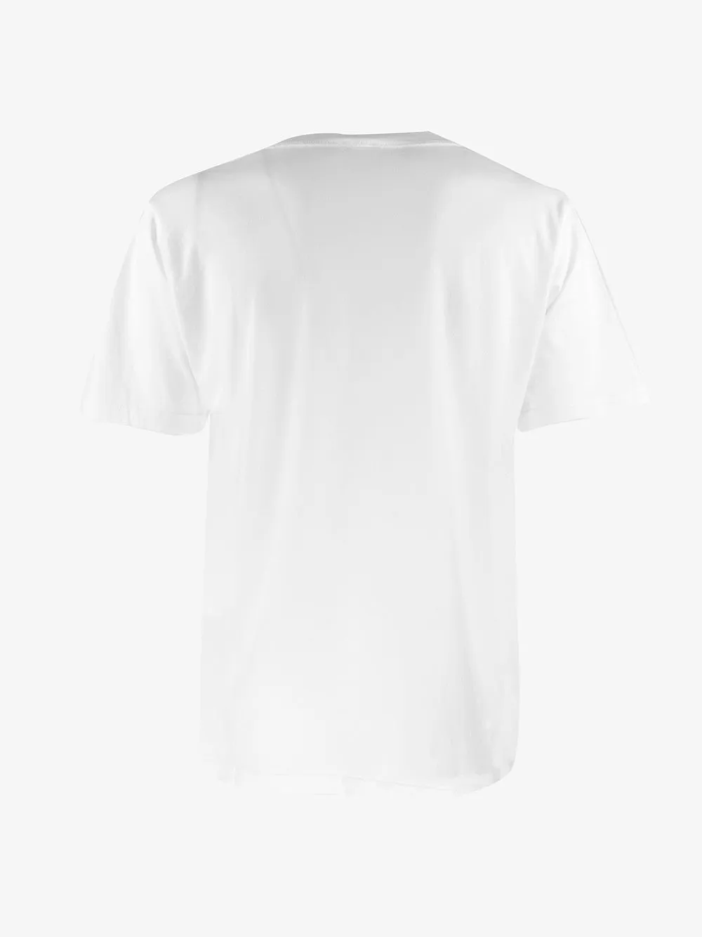 Officina 36 - T-shirt in cotone tinta unita con scollo a V