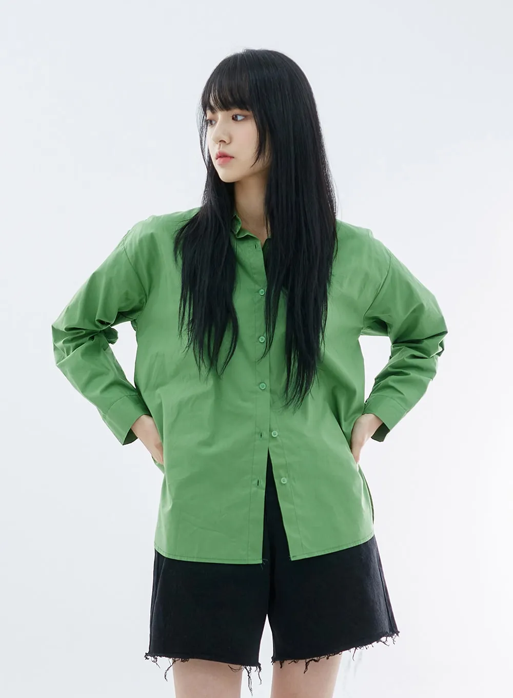 Oversize Long Sleeve Shirt OO04