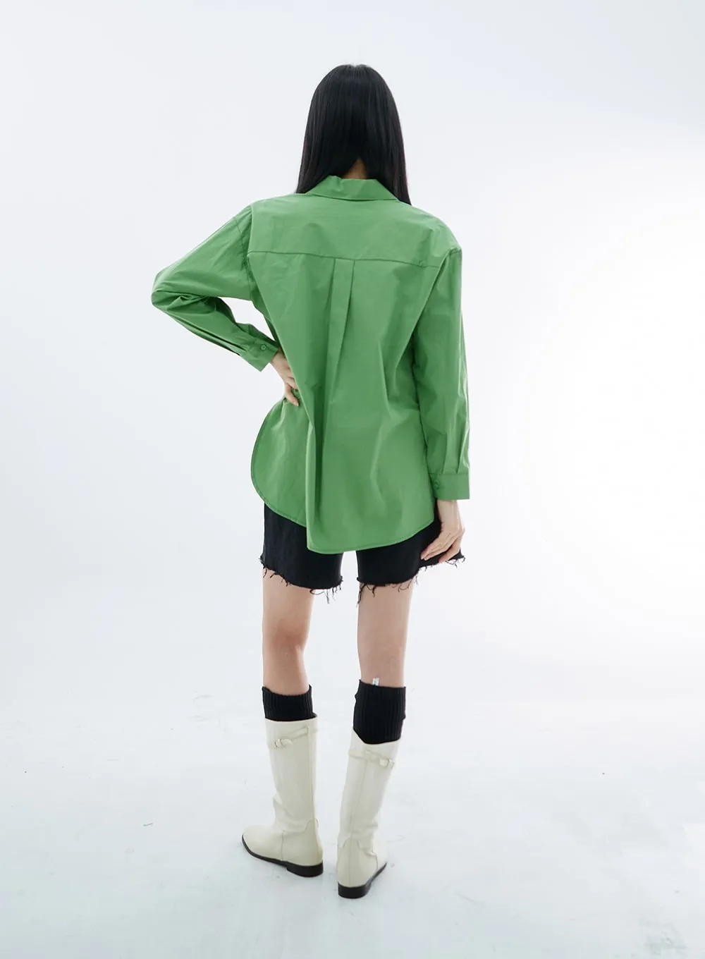 Oversize Long Sleeve Shirt OO04