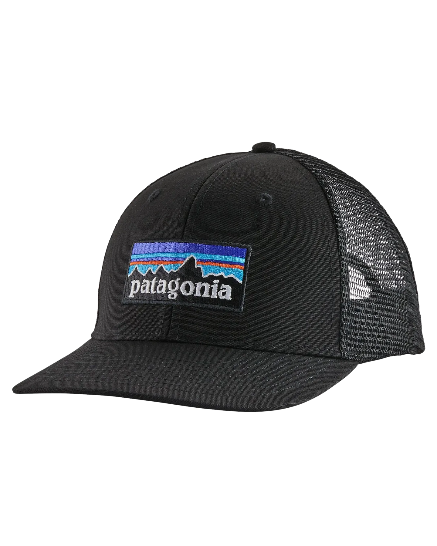 Patagonia P-6 Logo Trucker Hat - Black