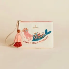 Peace Love Mermaids Carina Wristlet