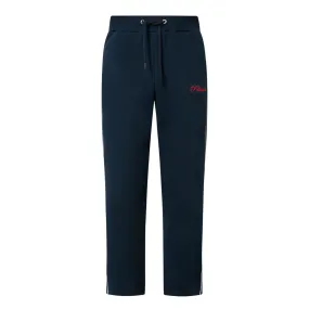 PELLADOR Piping Logo Drawstring Sweatpants - Navy