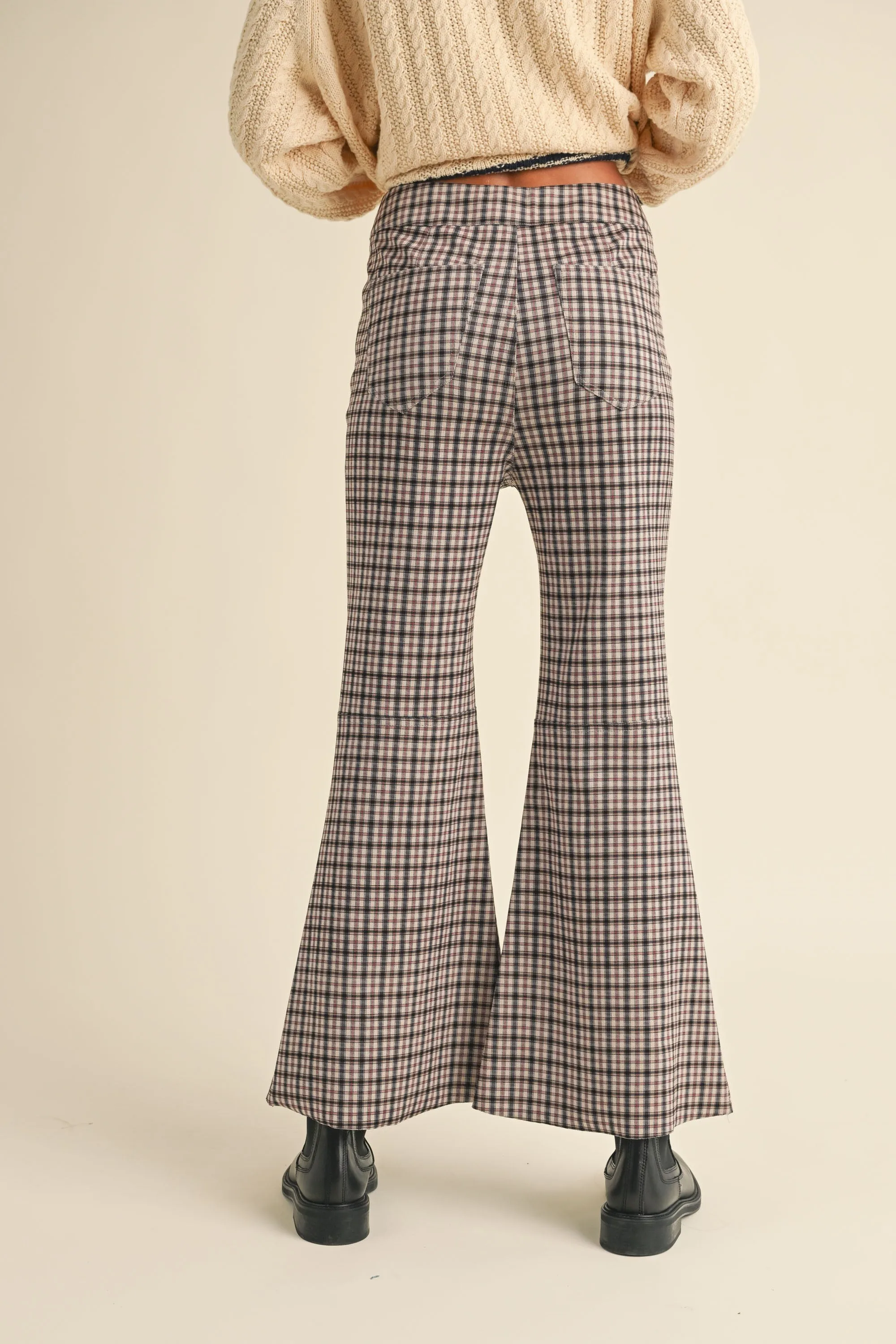 Plaid Cropped Trouser