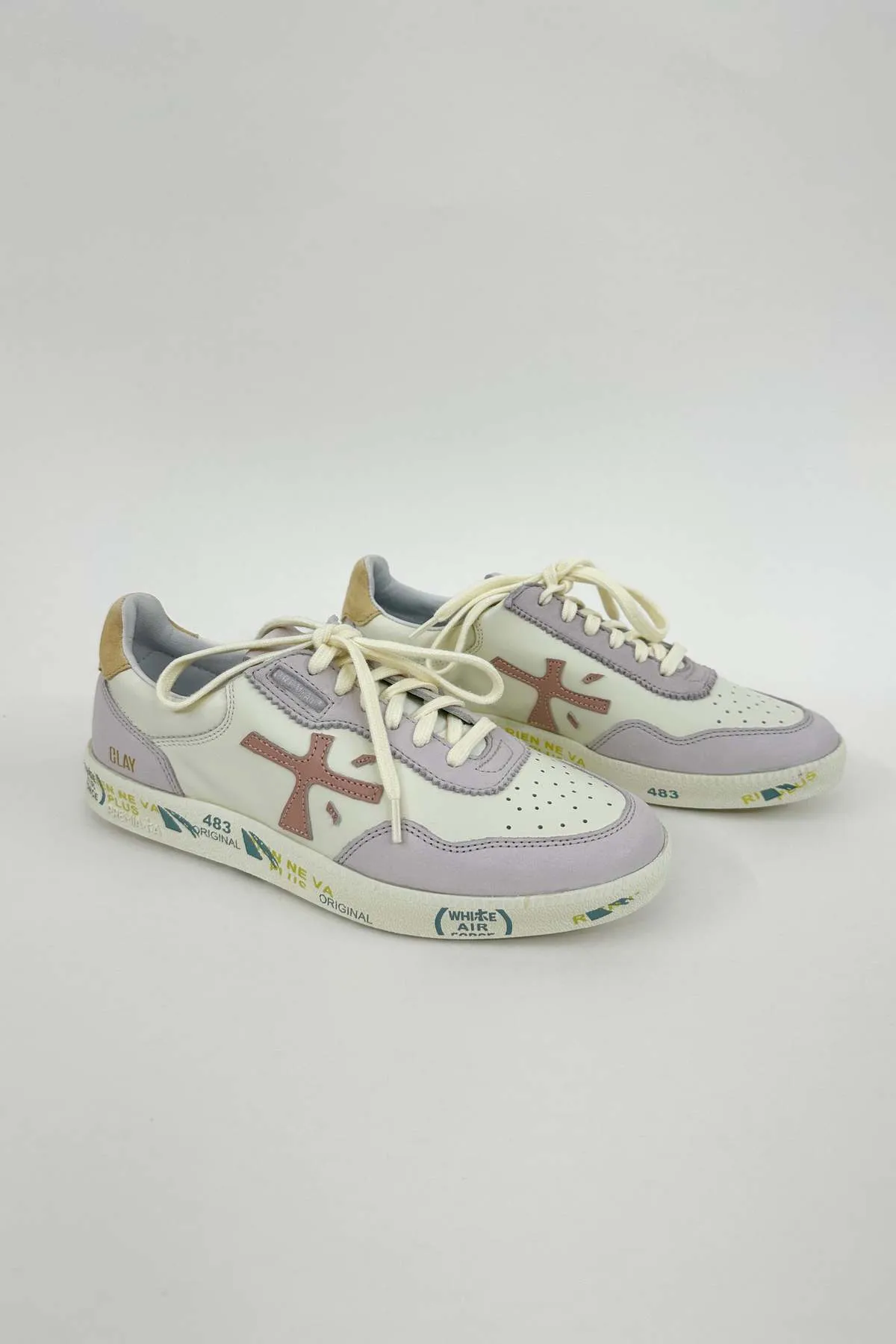 Premiata Clay D Sneaker - Lavender/Cream