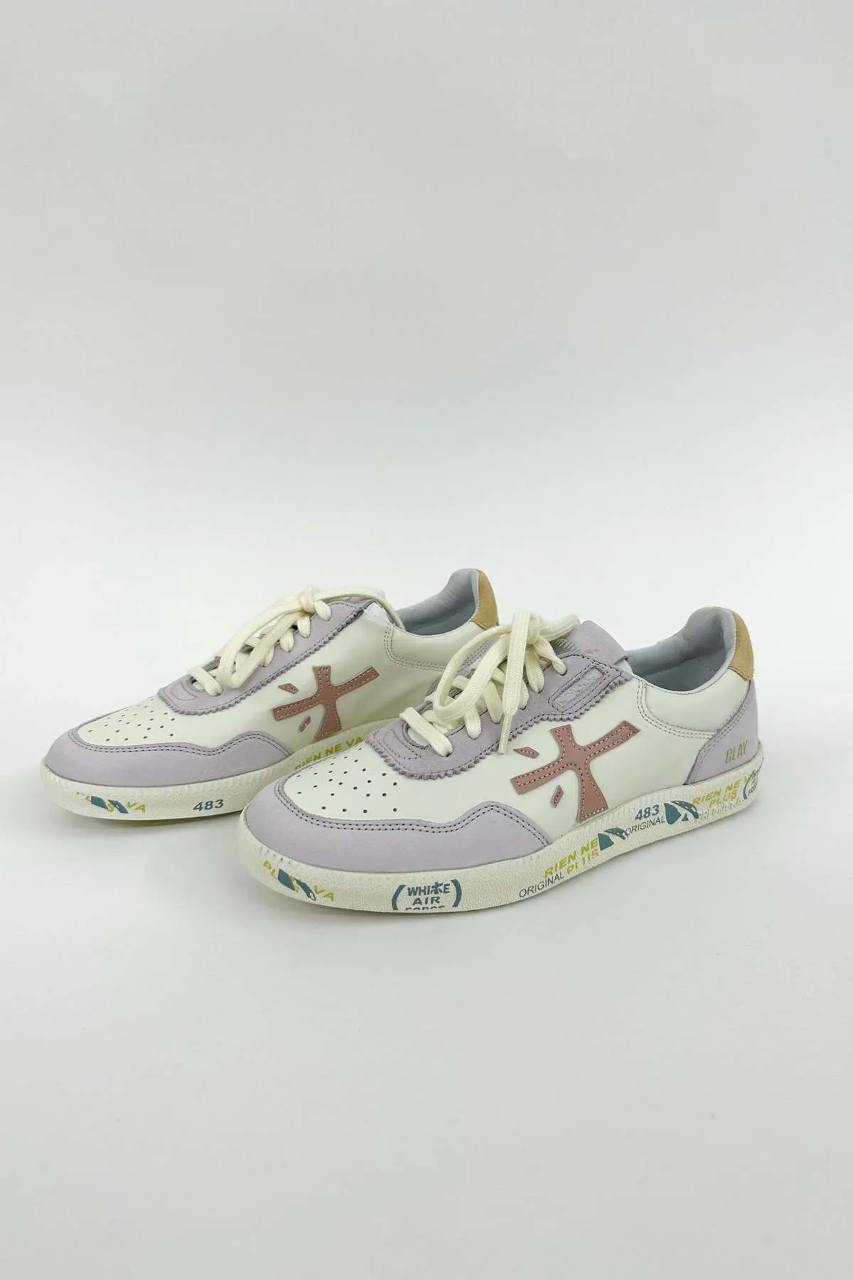 Premiata Clay D Sneaker - Lavender/Cream