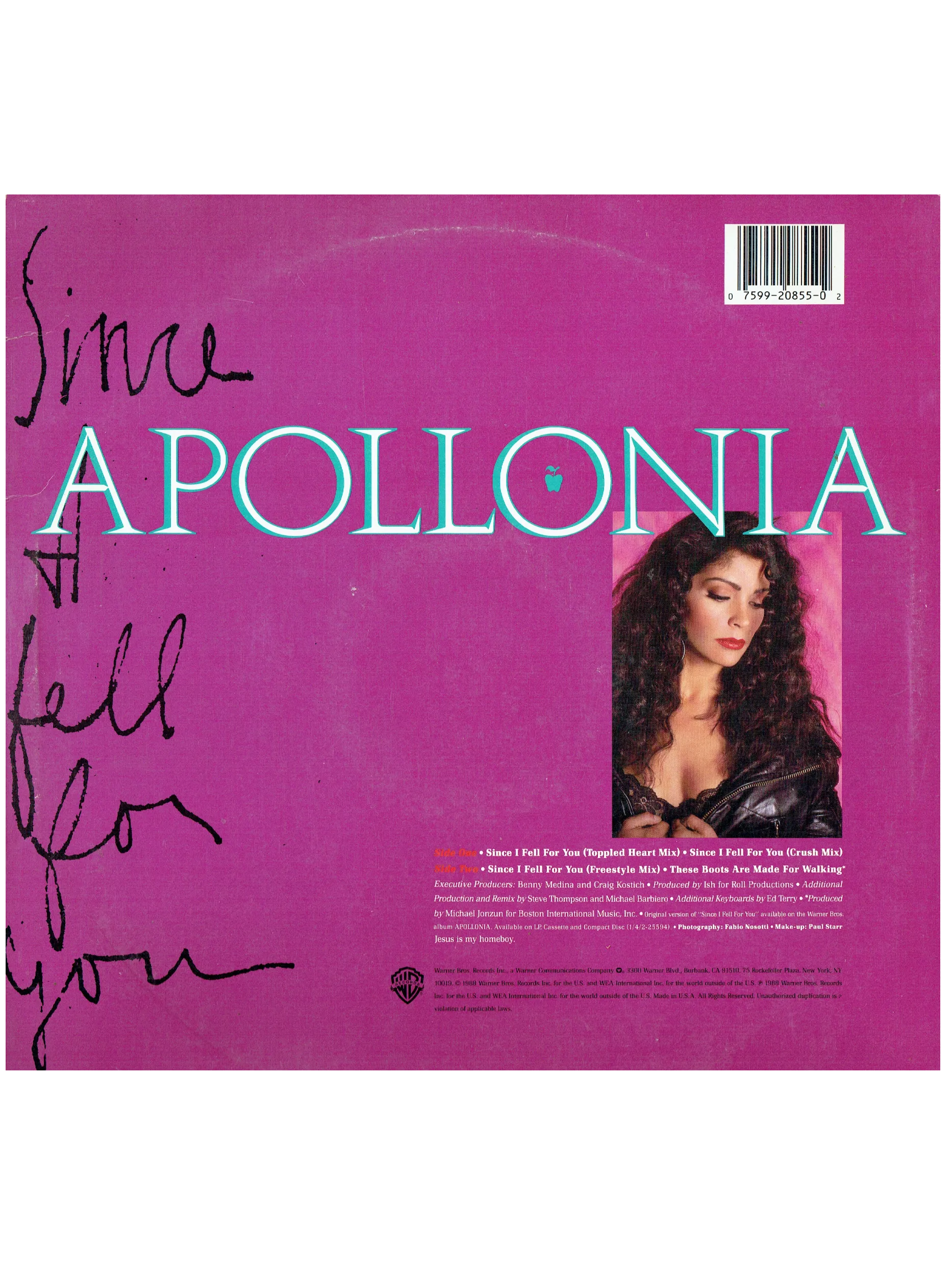 Prince – Apollonia Since I Fell For You 12 Inch Vinyl USA Prince