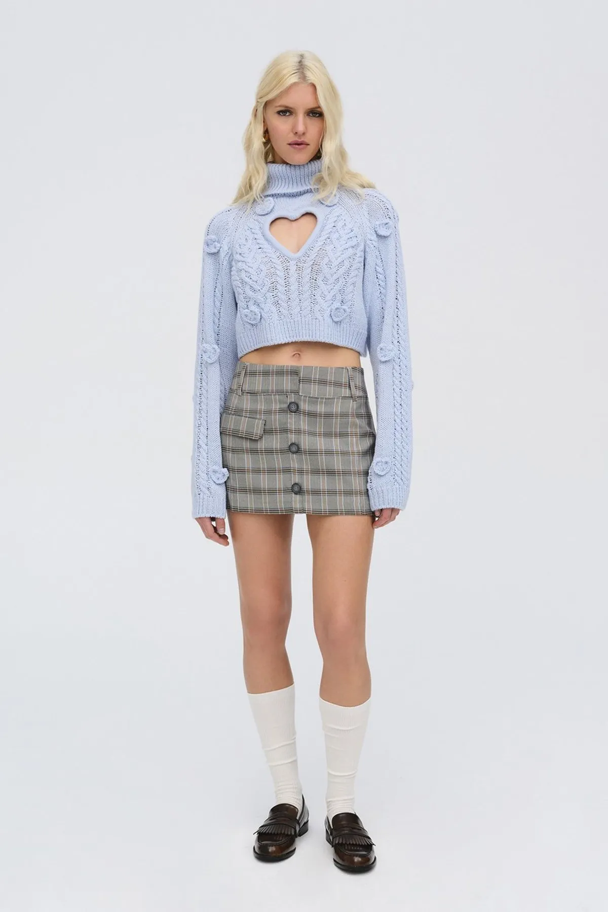 Rebecca Heart Sweater - Blue