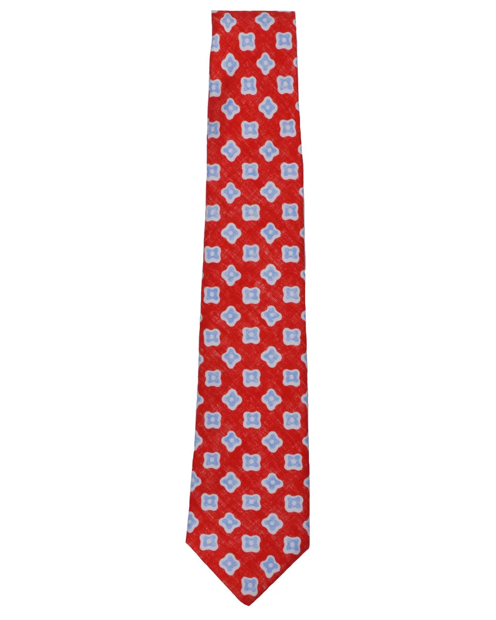 Red Floral Print Tie