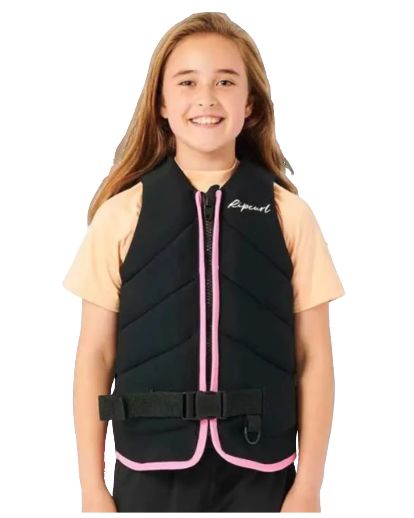 Rip Curl Girls' D Patrol Buoy Vest - Black - 2024