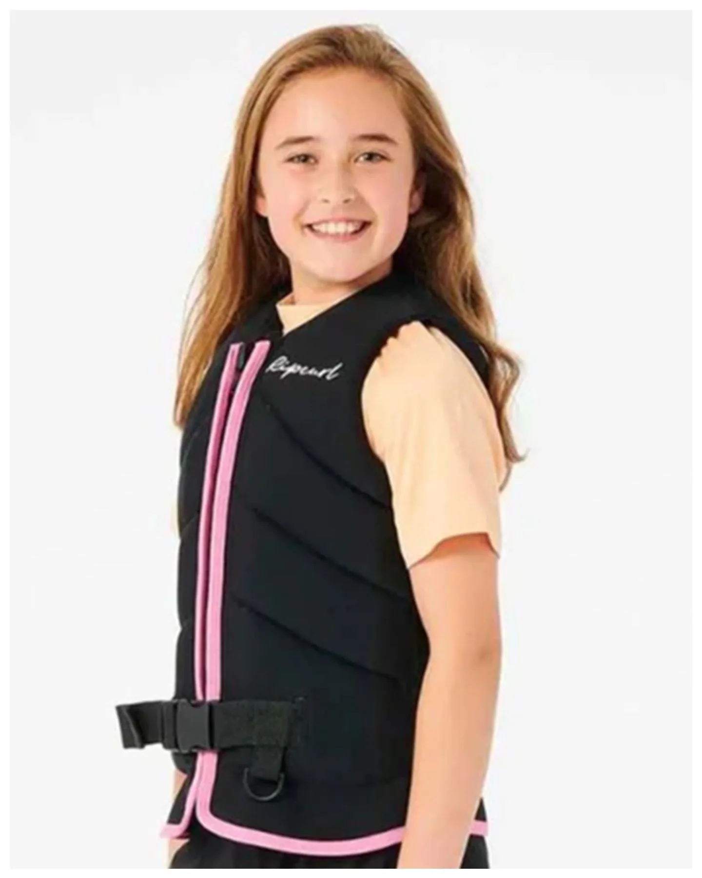 Rip Curl Girls' D Patrol Buoy Vest - Black - 2024