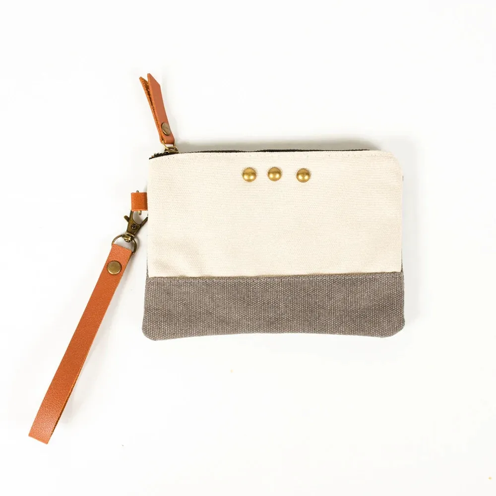 Sadie Canvas Hobo Wristlet