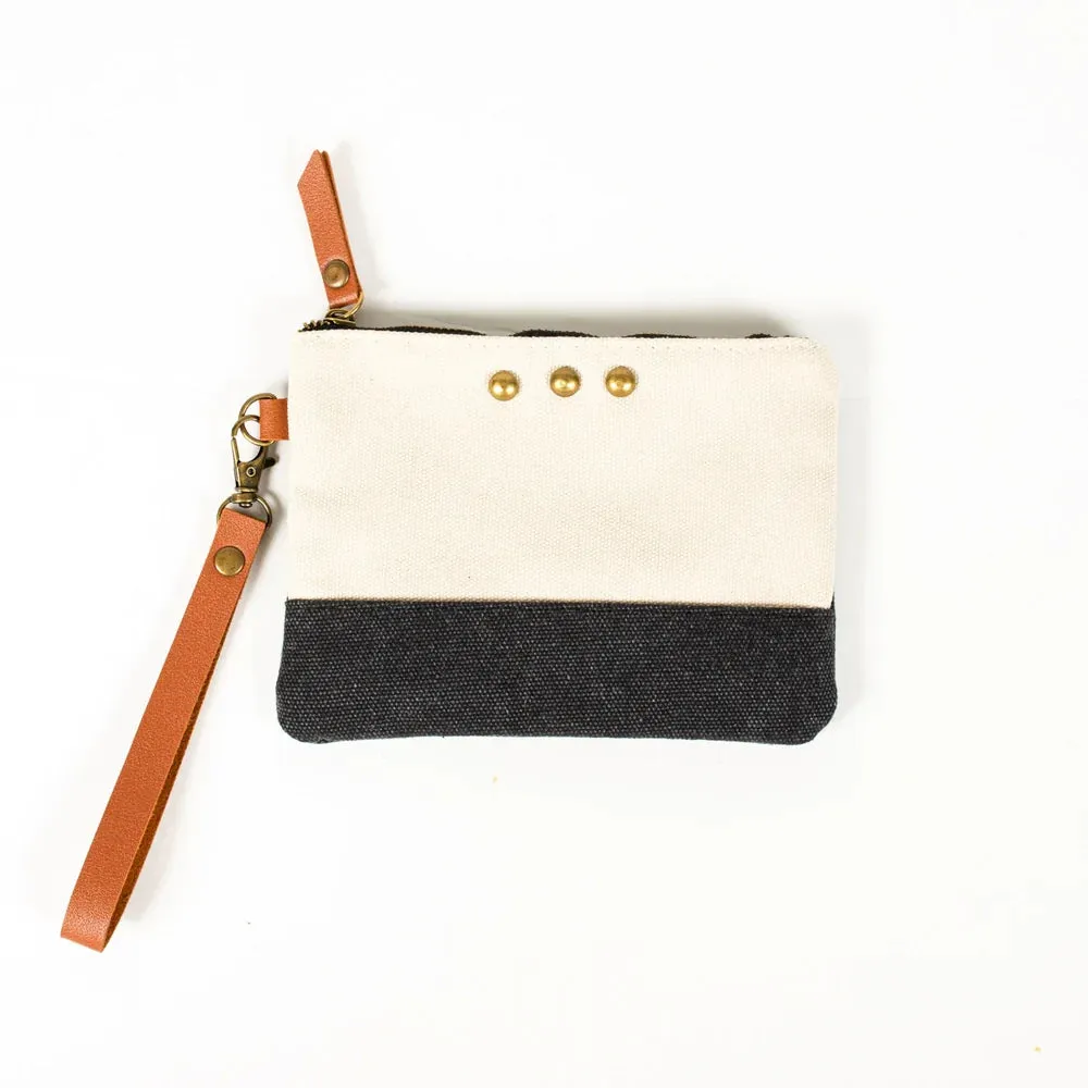 Sadie Canvas Hobo Wristlet