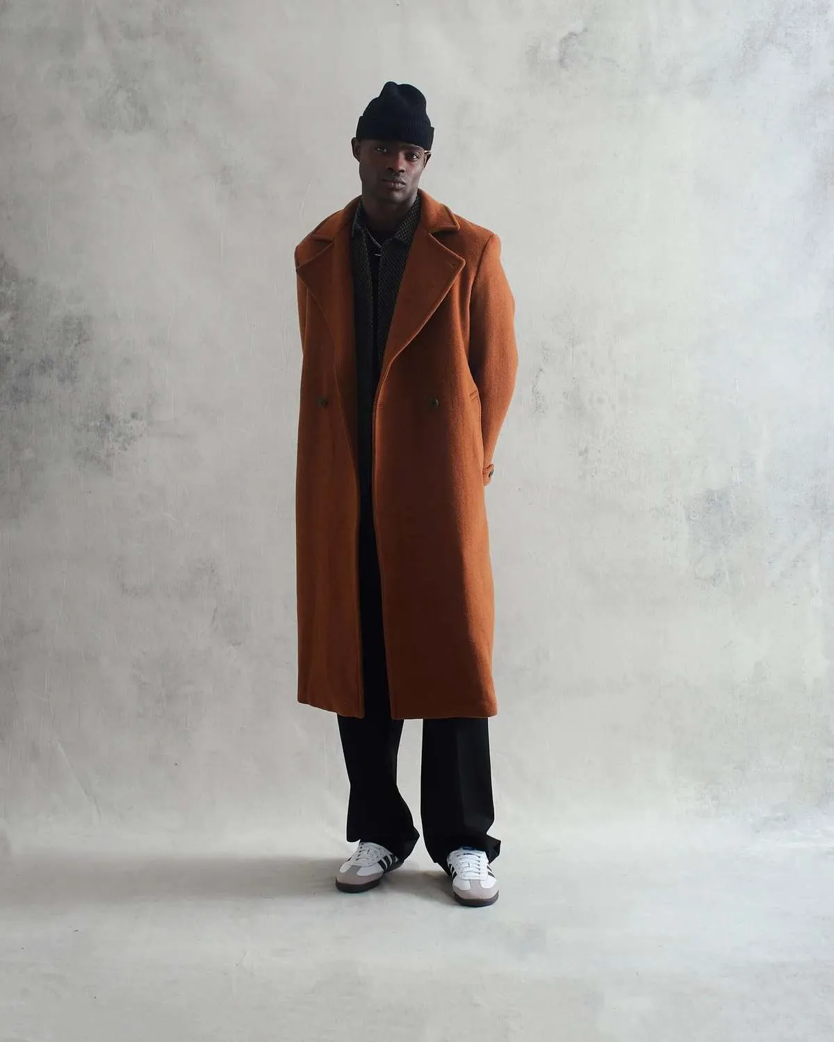 Santoni Wool Coat - Caramel