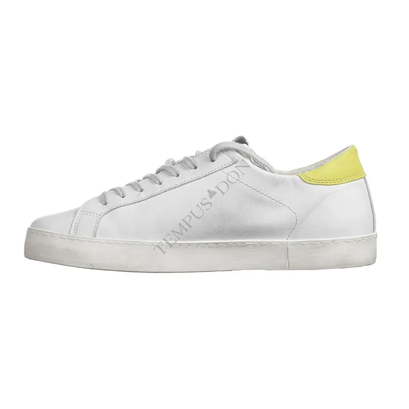 Scarpe D.A.T.E. - HILL LOW ENERGY WHITE-YELLOW - UOMO - D.A.T.E. - Tempus Doni