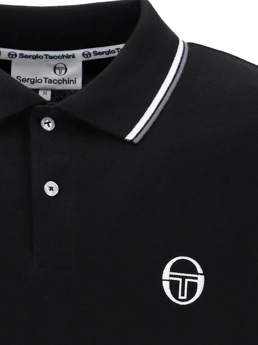 Sergio Tacchini Long Sleeve Polo Shirt Black