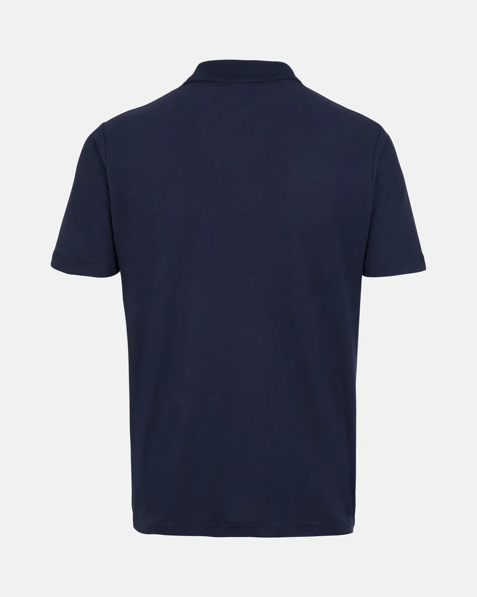 Spurs Mens Navy Cotton Pique Polo