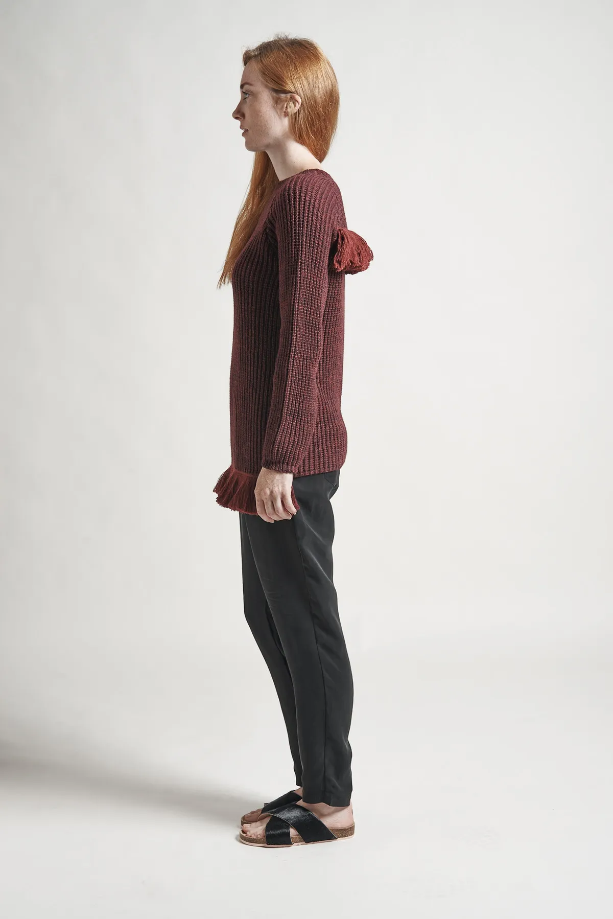 Stone Sweater - Burgundy