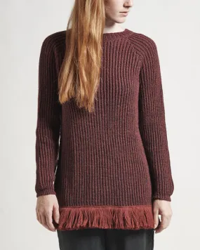 Stone Sweater - Burgundy