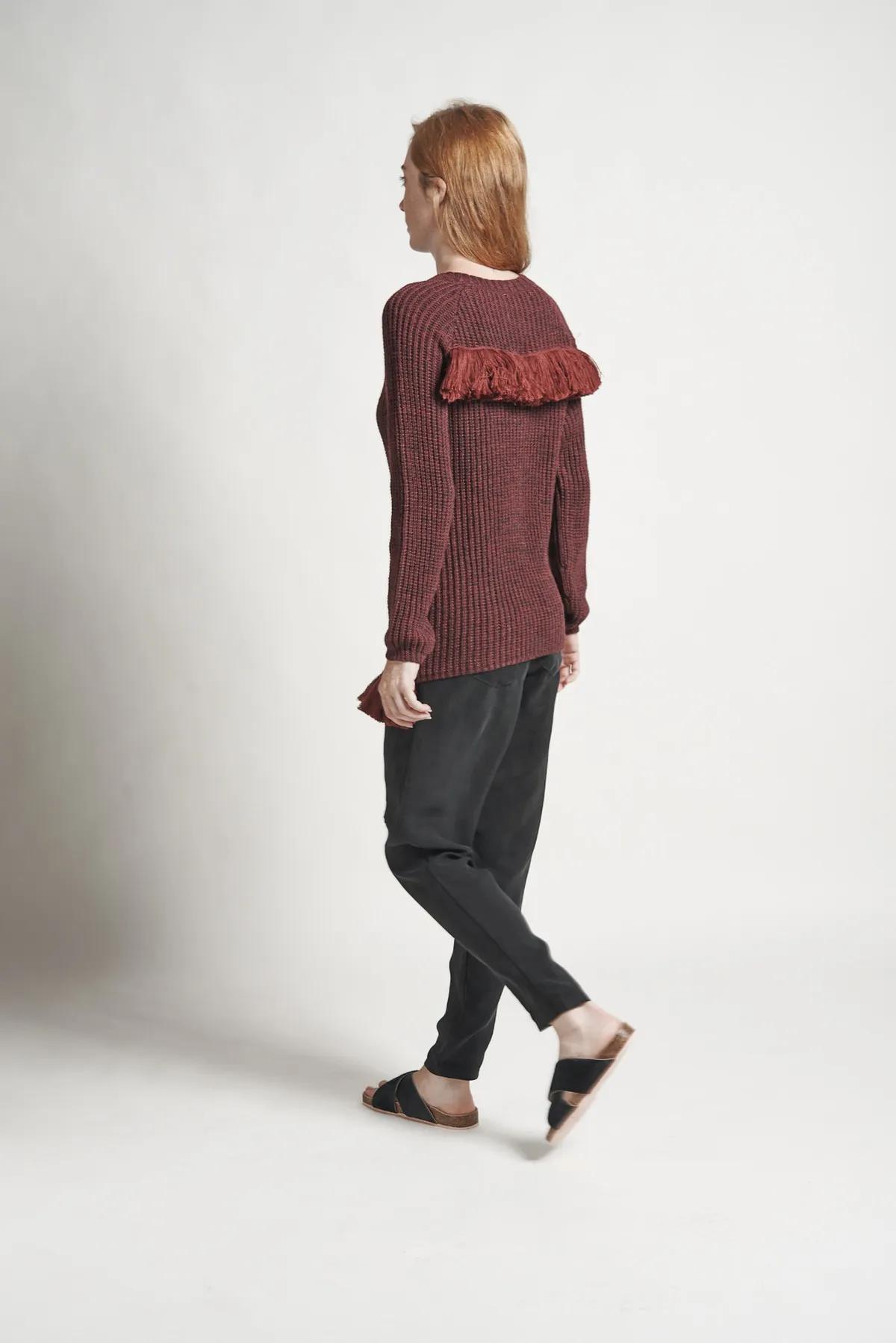 Stone Sweater - Burgundy