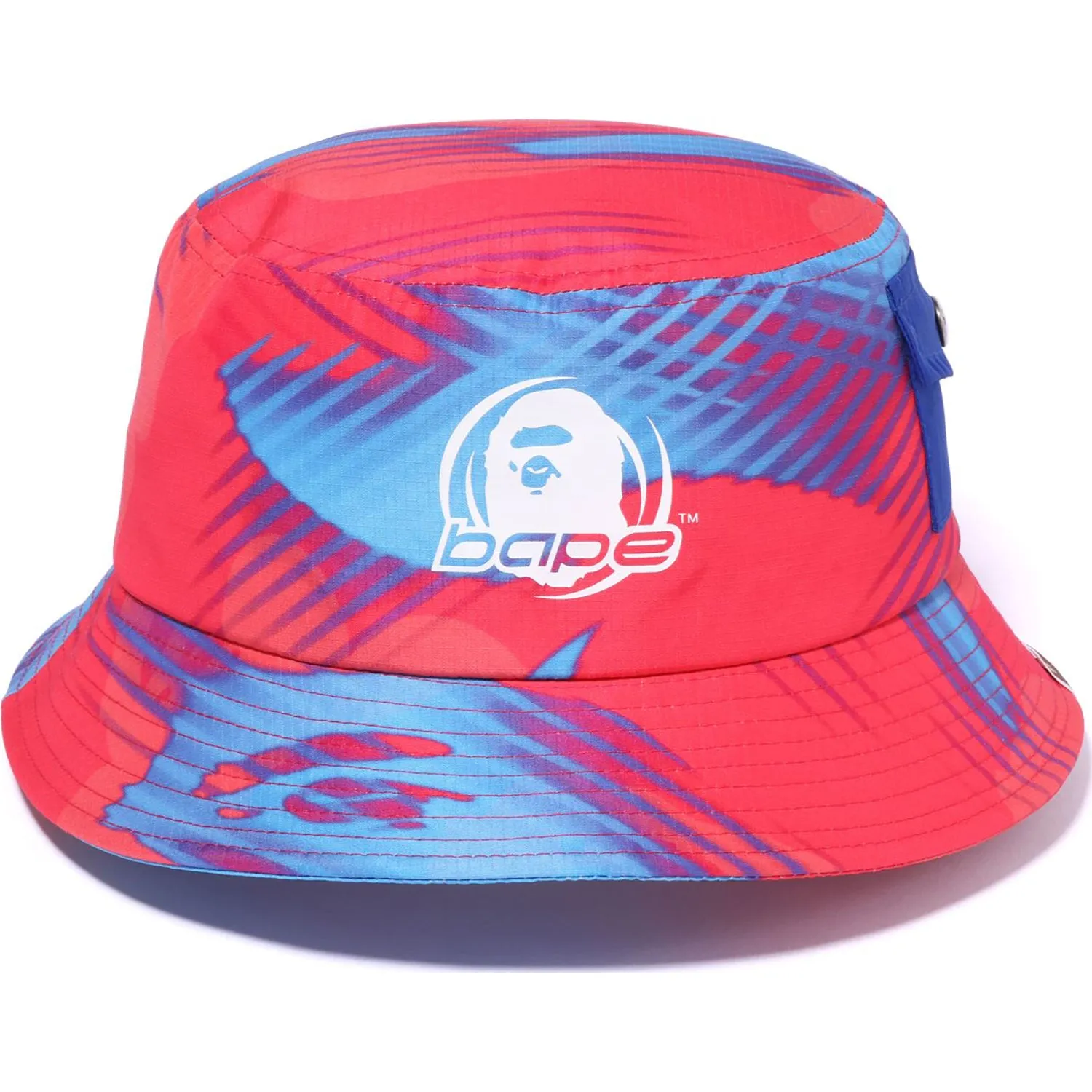 STROKE CAMO POCKET BUCKET HAT MENS