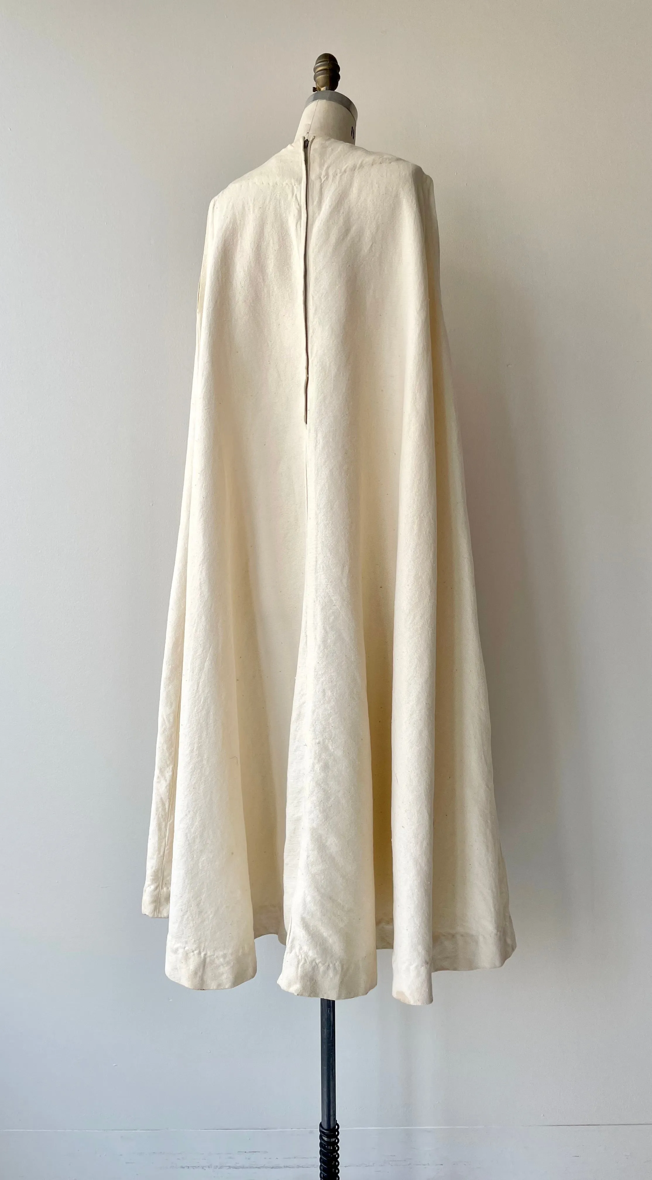 Sun Worship 1970s Woven Cotton Caftan