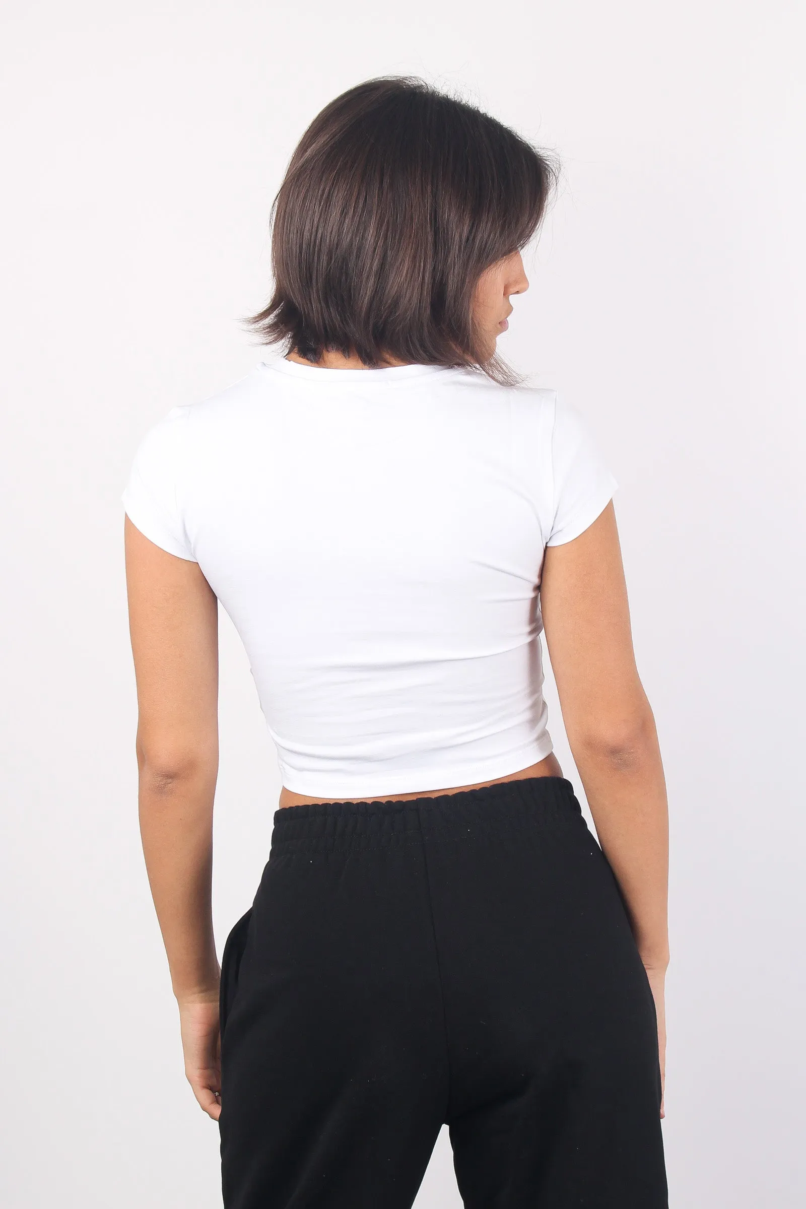 T-shirt Slim Bielastico Bianco