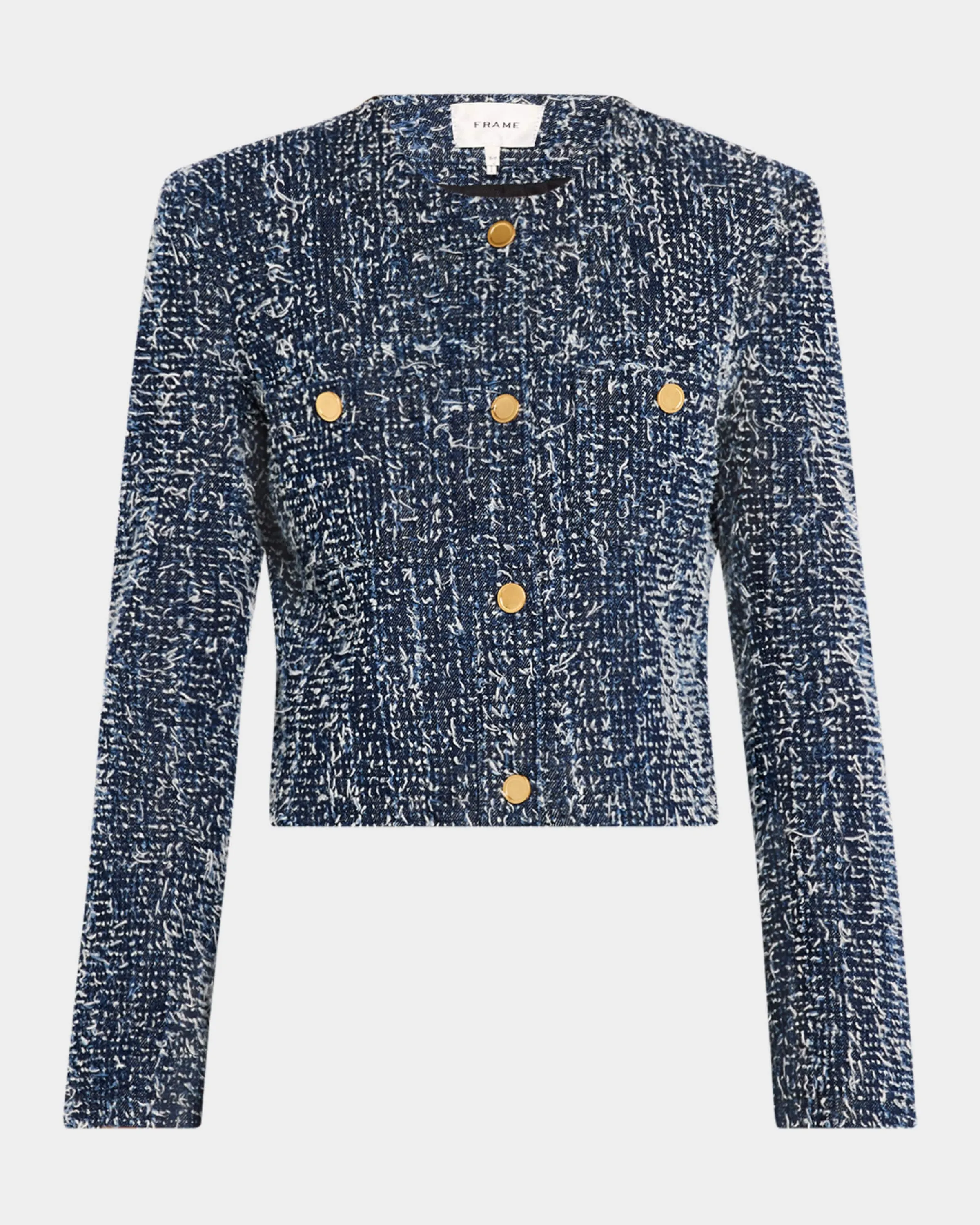 Tailored Denim Boucle Jacket