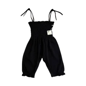 Tane Organics Romper with Ties - Black