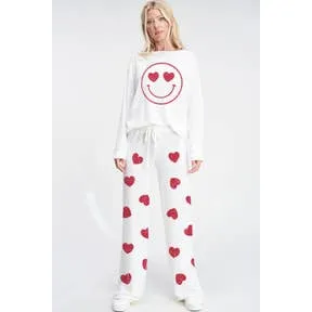 TB625G1055 Phil Love Heart Smile  LoungeWear Set