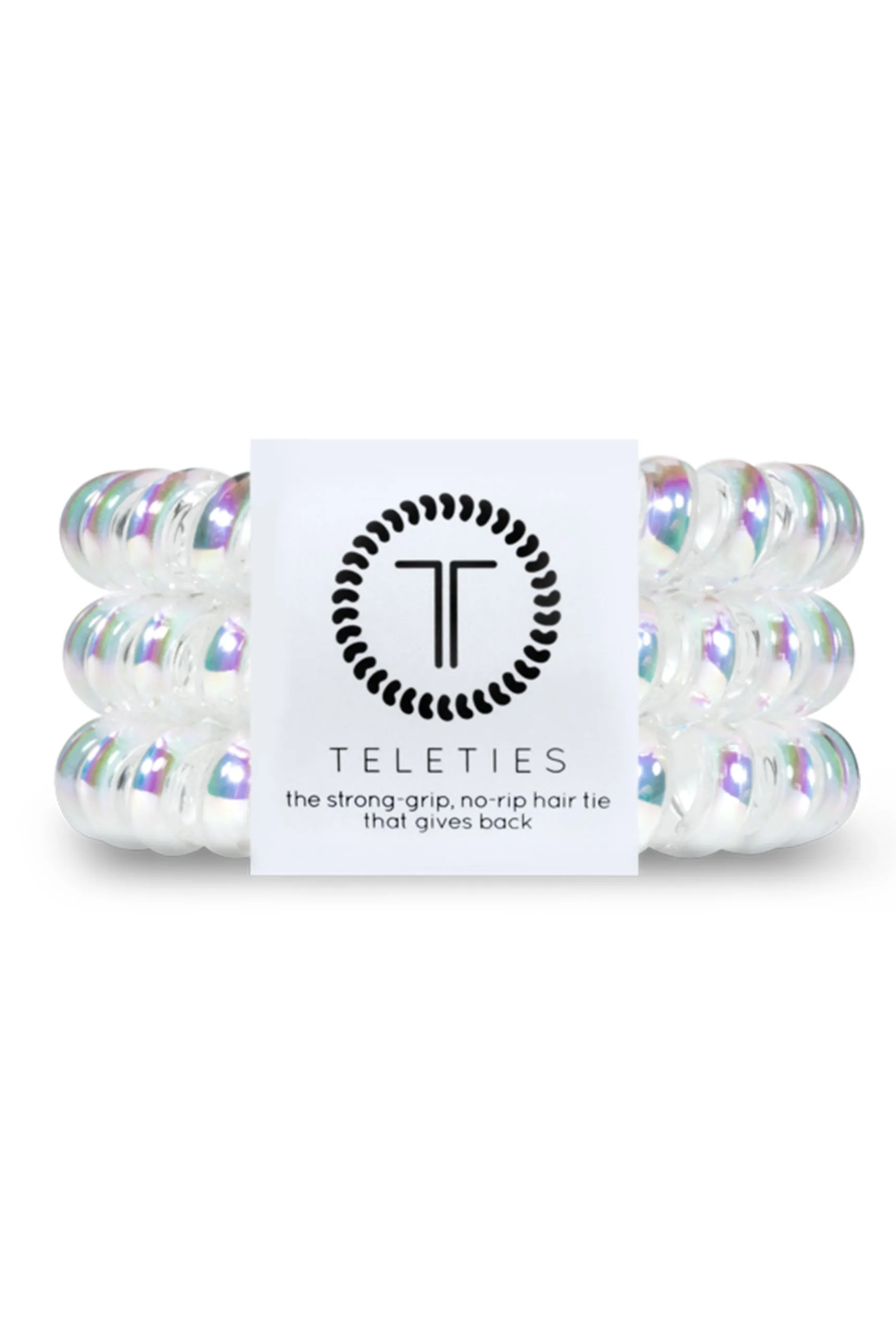 TELETIES Large Hair Ties - Peppermint