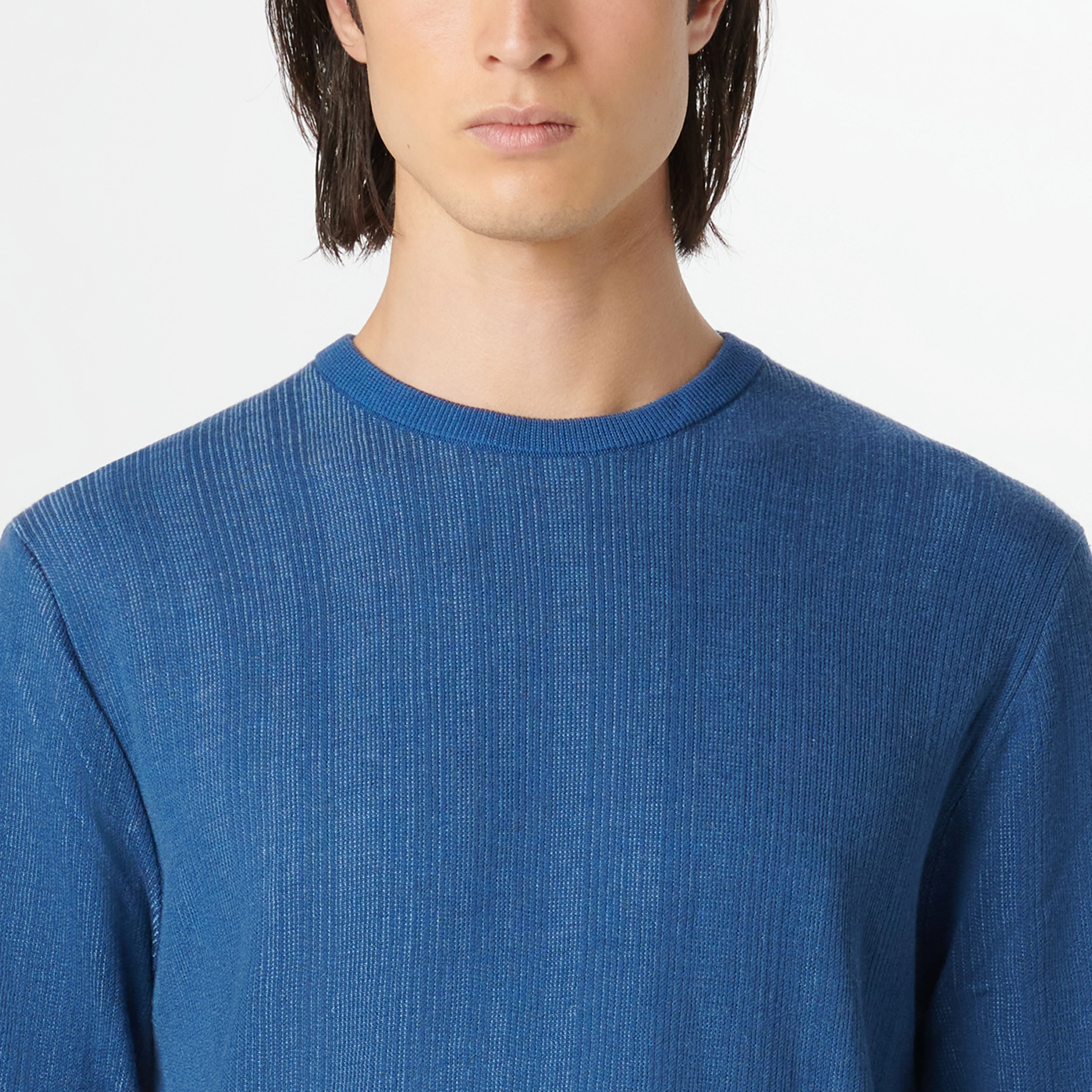 Thin Rib Crew Neck Sweater