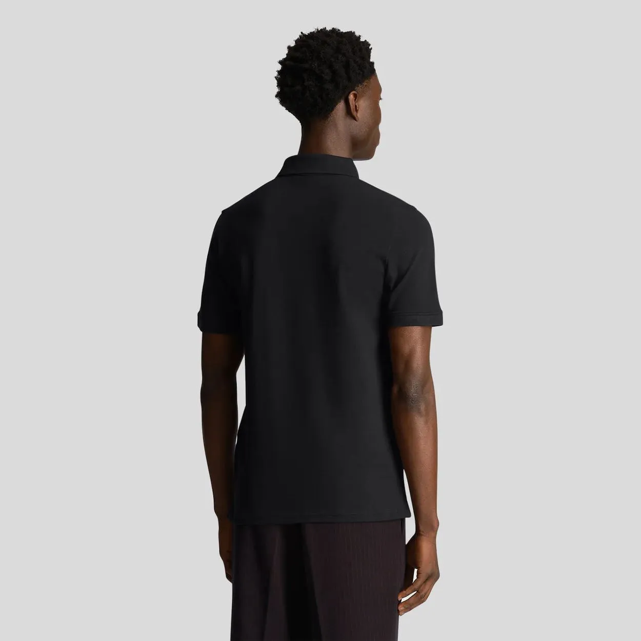 Tonal Eagle Polo Jet Black - SS24