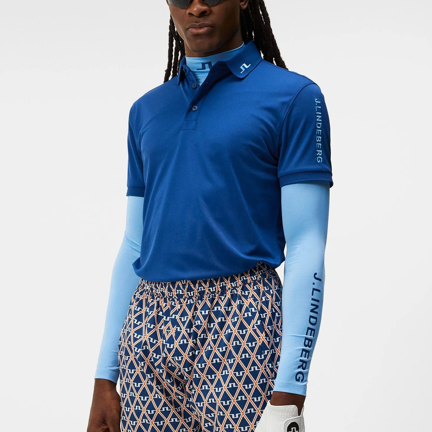 Tour Tech Slim Fit Polo Estate Blue - AW23