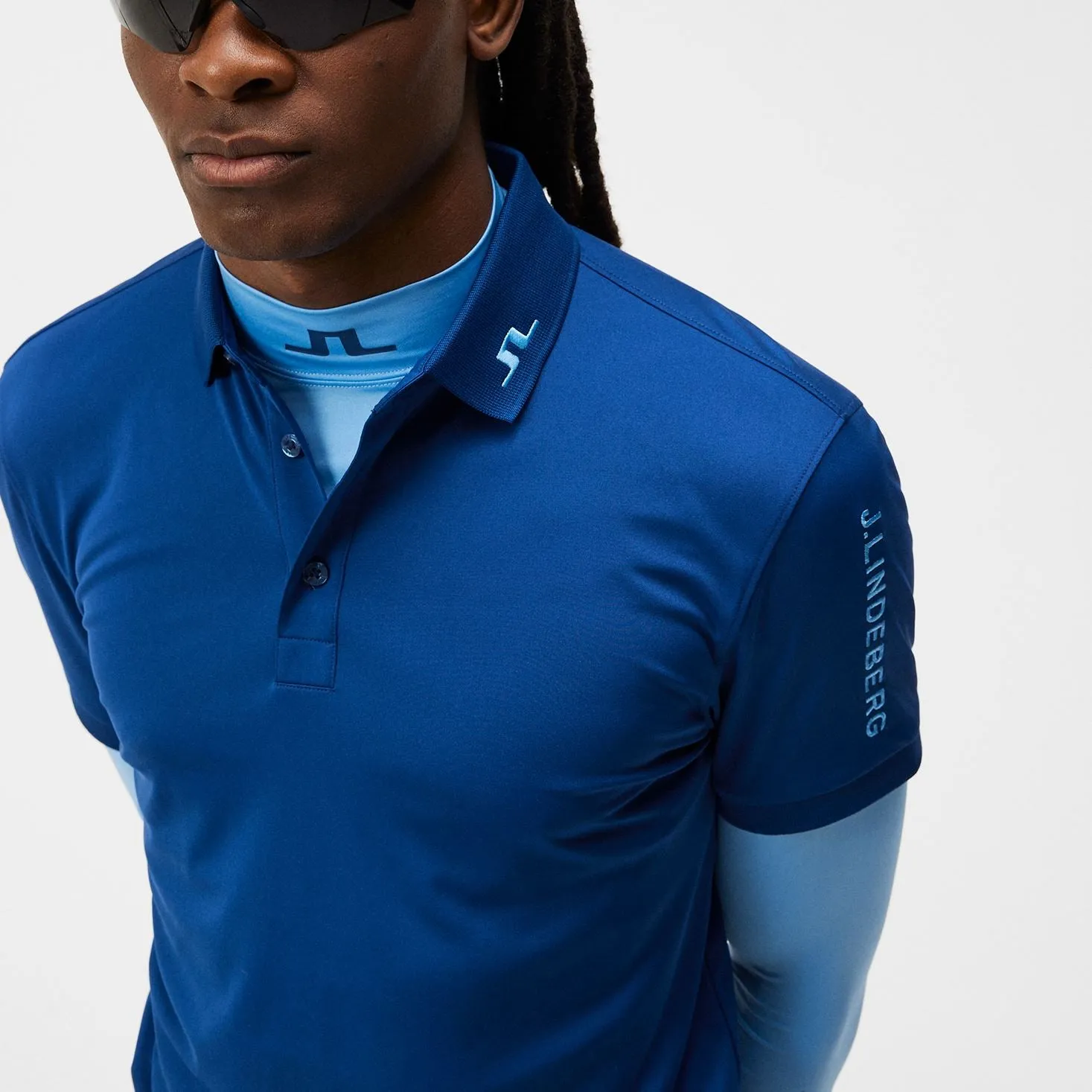 Tour Tech Slim Fit Polo Estate Blue - AW23