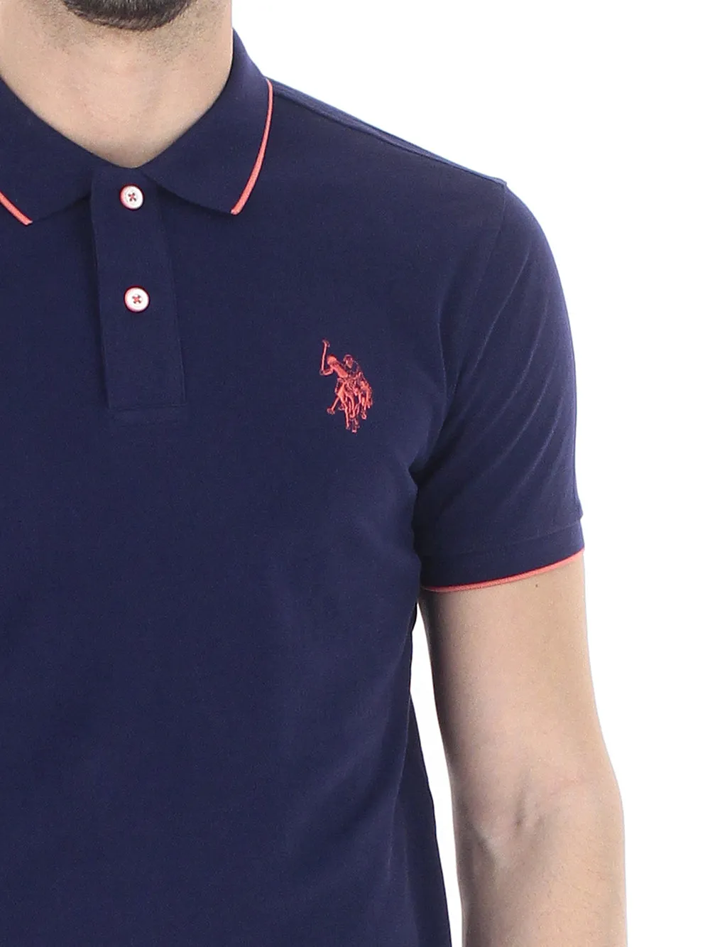 U.S. Polo Assn. Polo Uomo Blu rosa