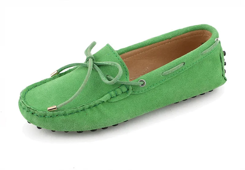 Women Leather Flat Loafers Moccasins Driving Shoes