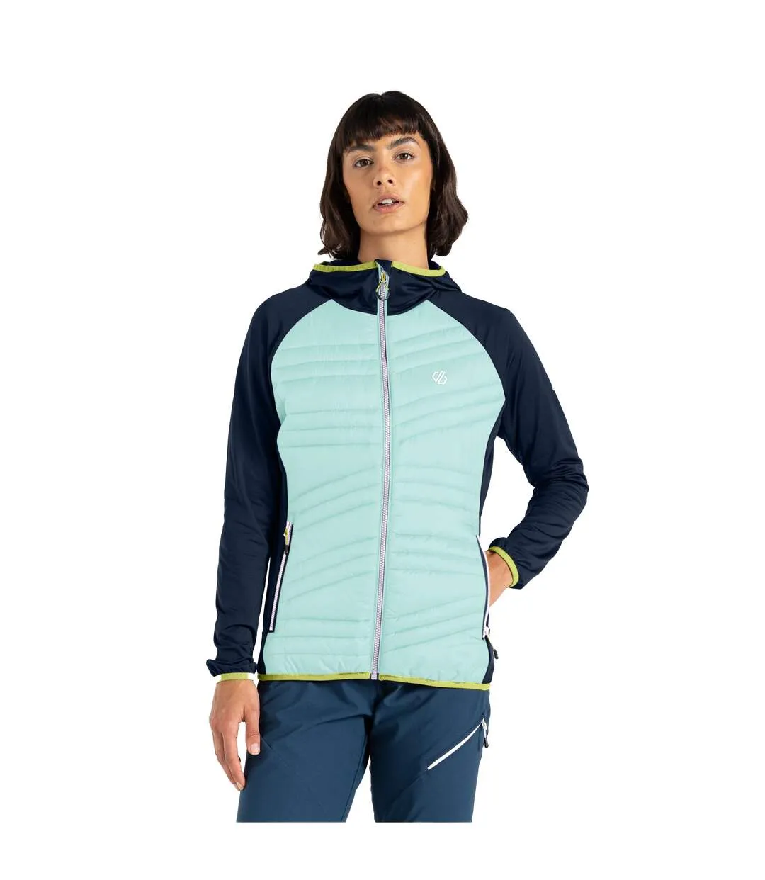 Womens/ladies altimeter hybrid jacket mint green/moonlight denim Dare 2B