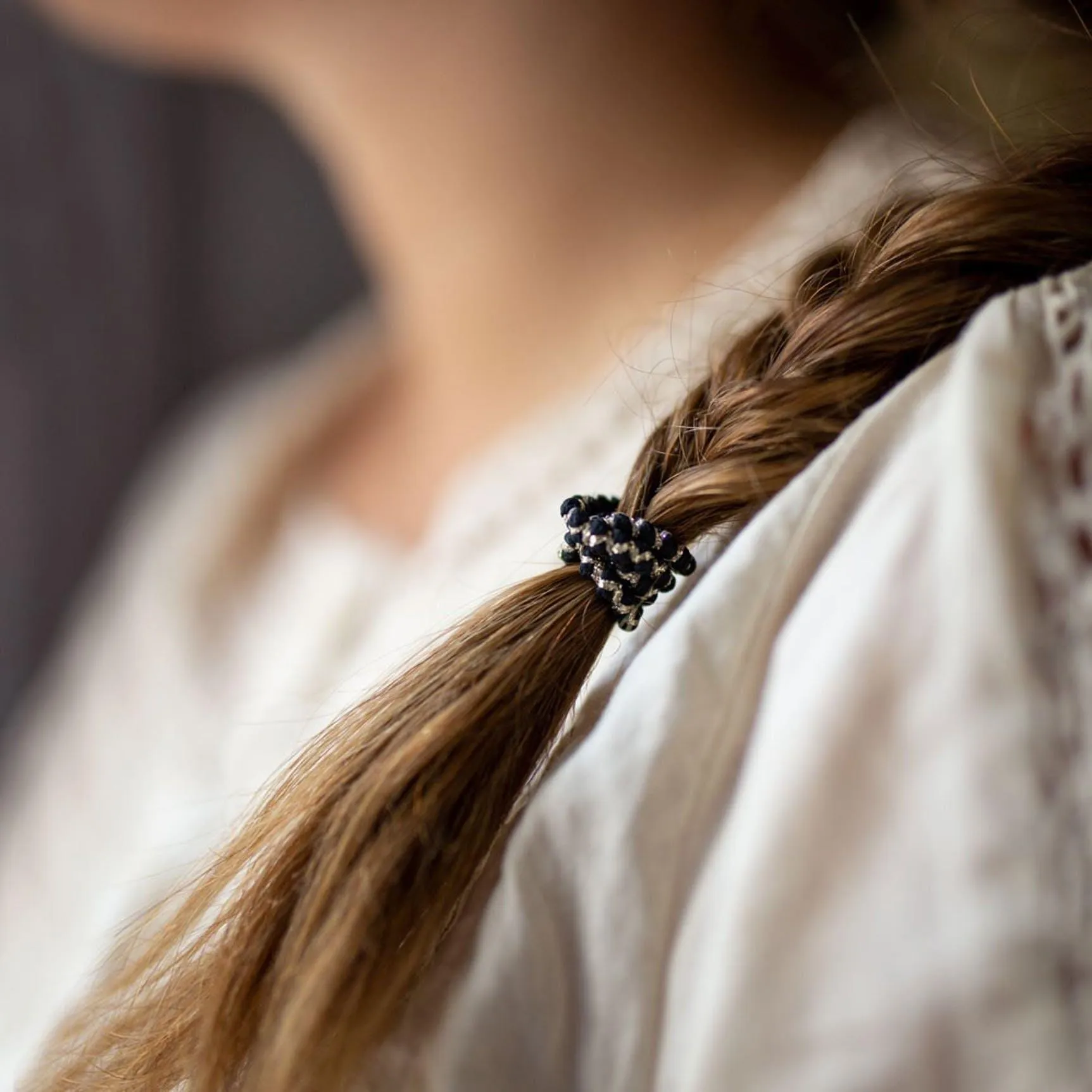 Ysé Thin Black Hair Ties