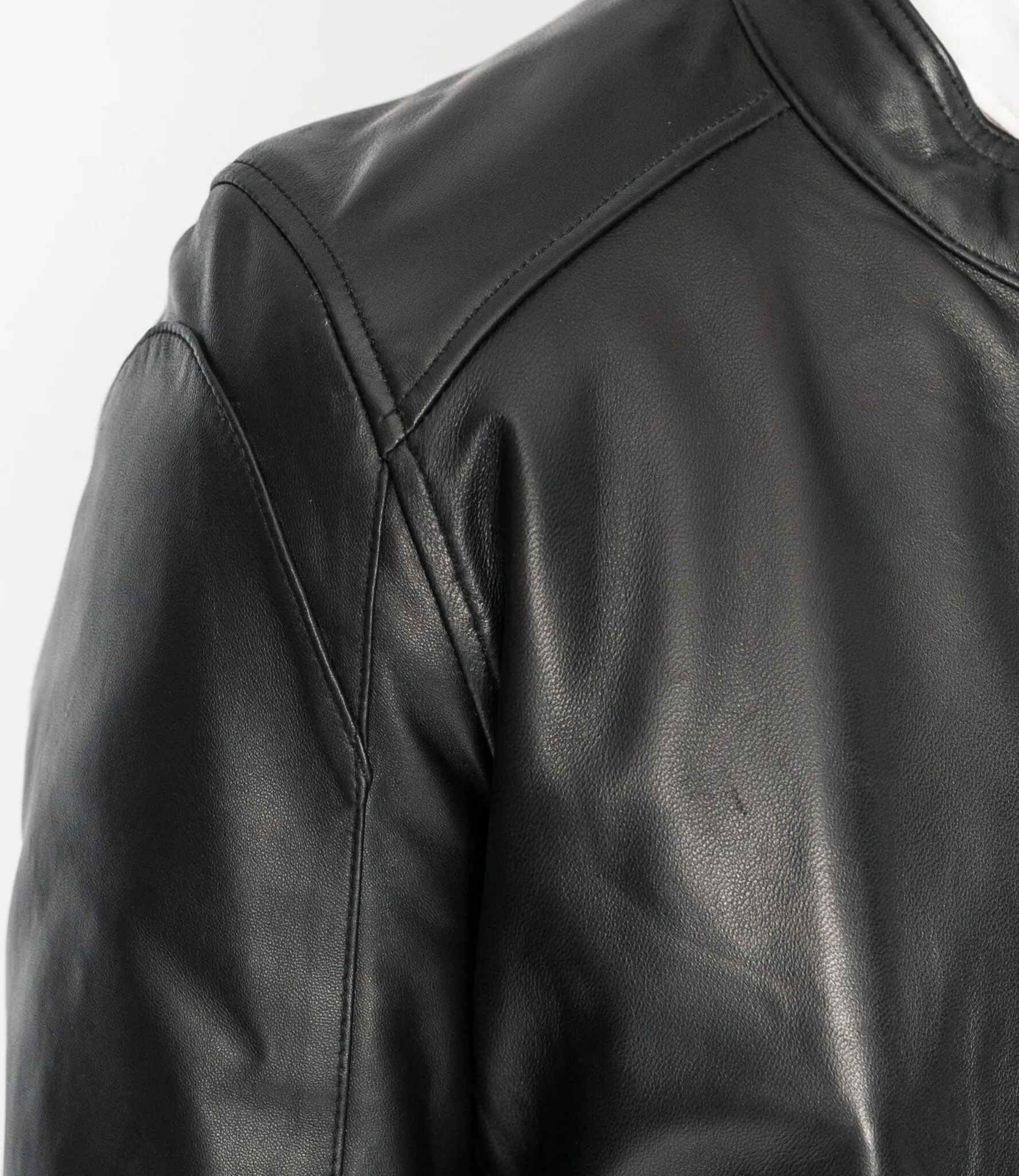 Zumo Slim Fit Leather Jackets INDIAN-BIKER Black